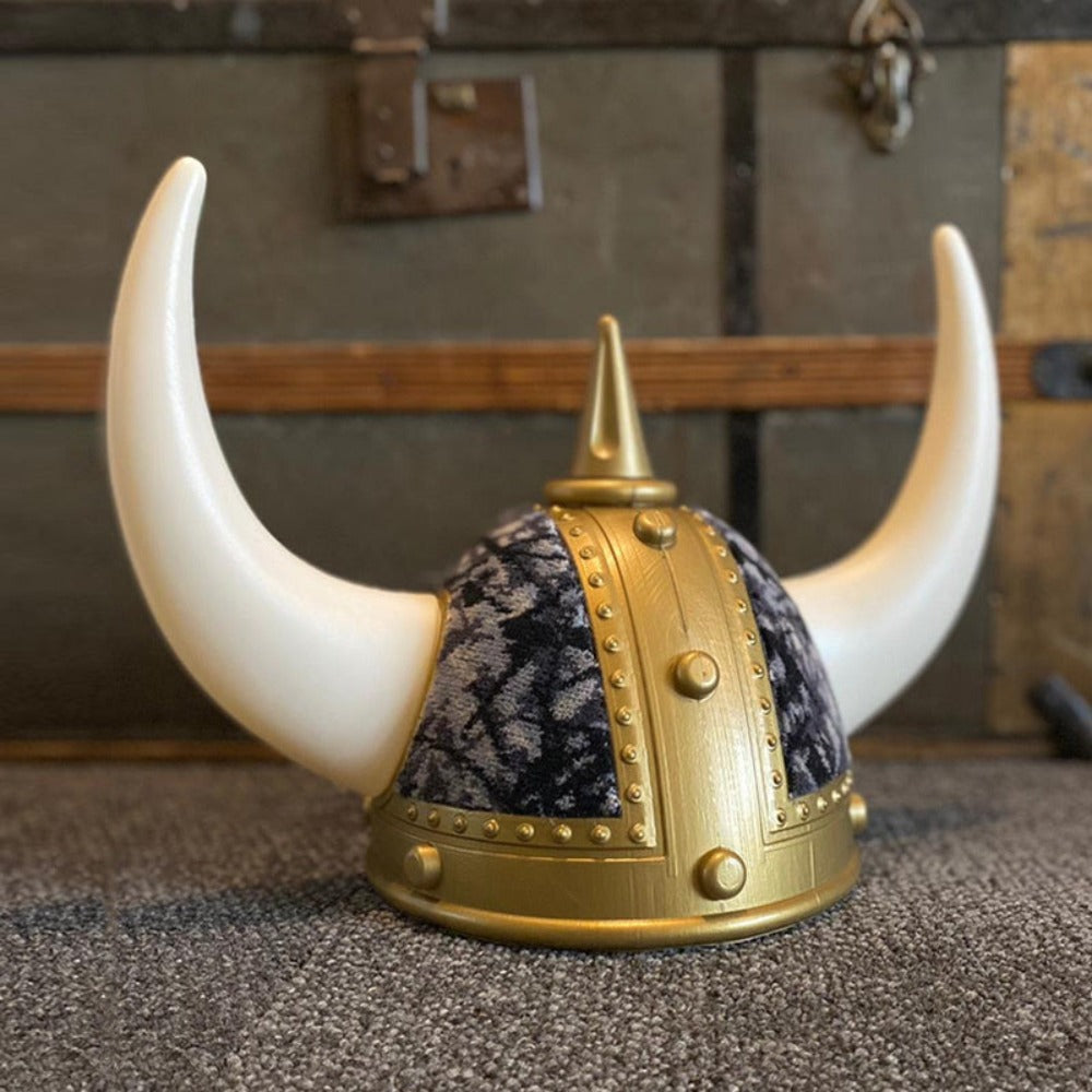 Scandi Souvenirs Viking Helmet - Danish Pluche (Grey) - One Stop Truck Accessories Ltd