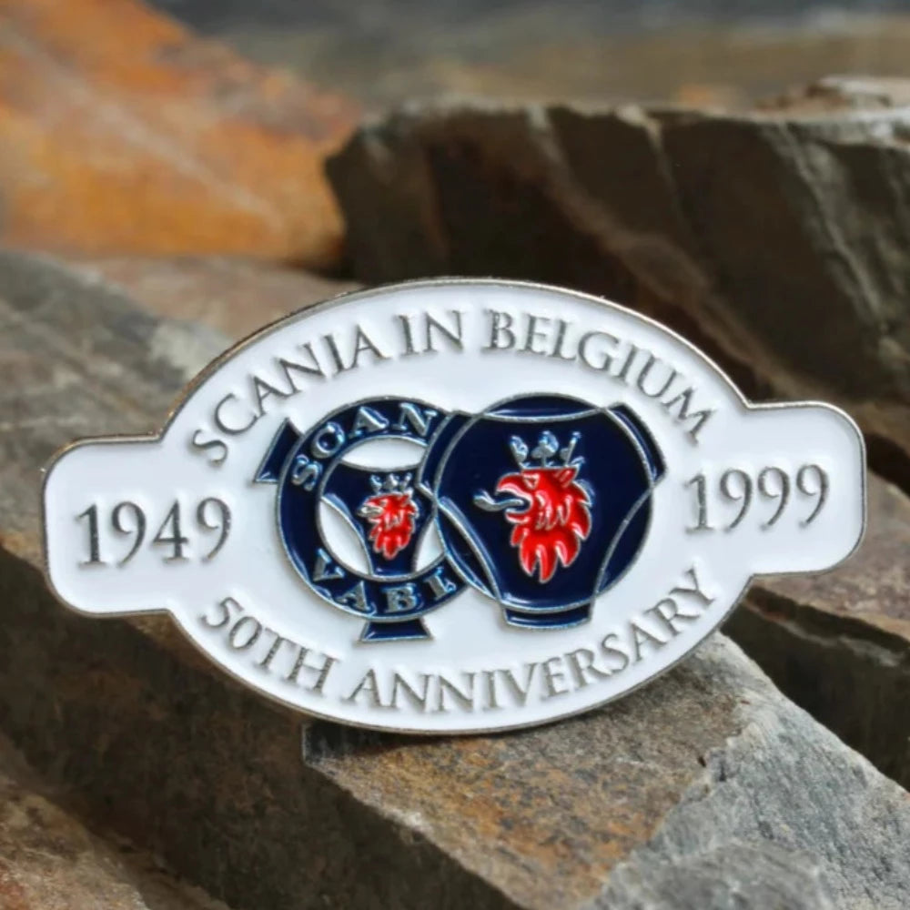 Scandi Souvenirs 50 yrs Vabis in Belgium - Pin - One Stop Truck Accessories Ltd