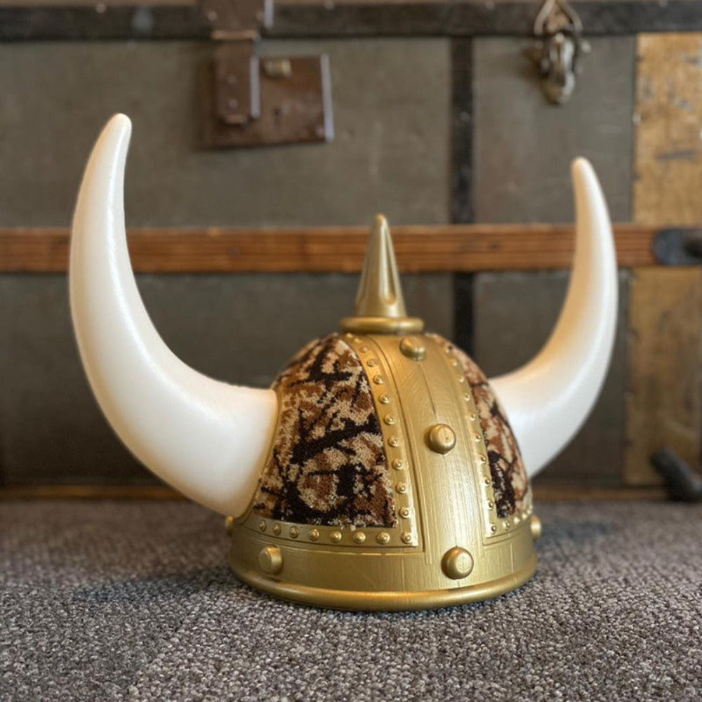 Scandi Souvenirs Viking Helmet - Danish Pluche (Brown) - One Stop Truck Accessories Ltd