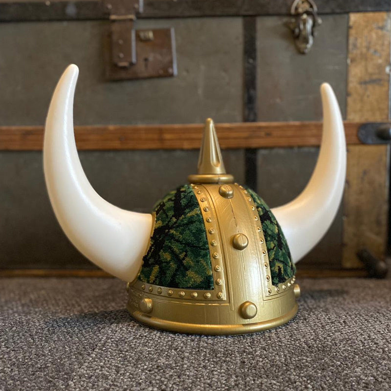 Scandi Souvenirs Viking Helmet - Danish Pluche (Green) - One Stop Truck Accessories Ltd