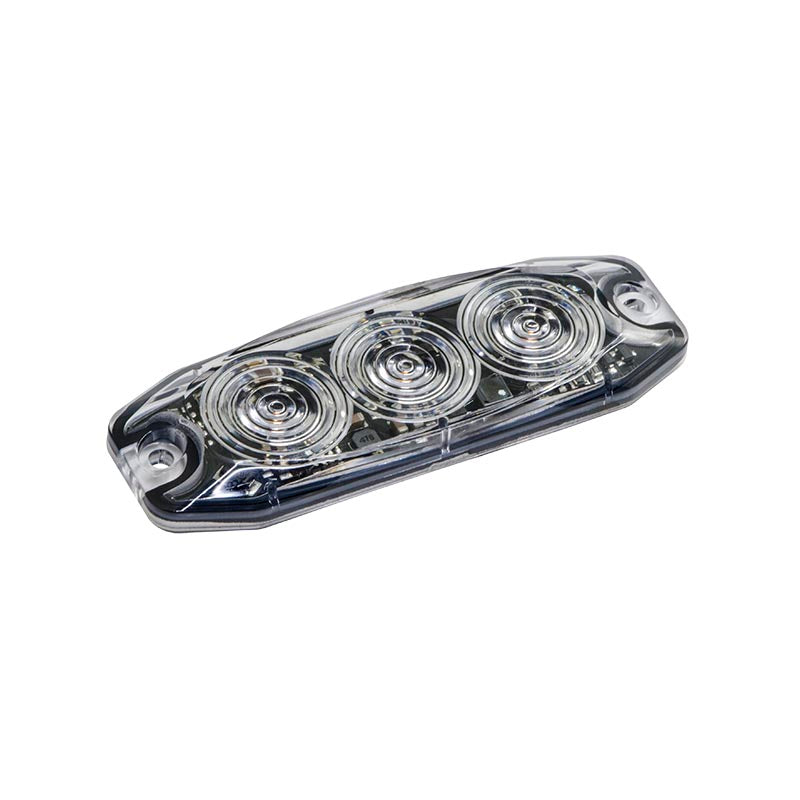 LED Autolamps R65 Low-Profile 3-LED Amber Warning Lamp - One Stop Truck Accessories Ltd