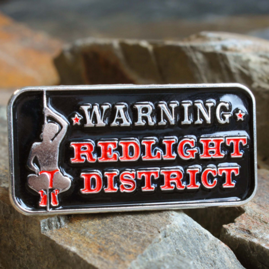 Warning Redlight District - Pin