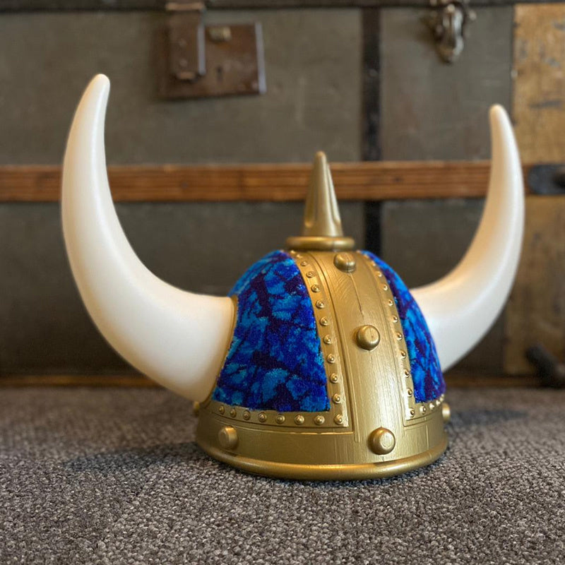 Scandi Souvenirs Viking Helmet - Danish Pluche (Blue) - One Stop Truck Accessories Ltd