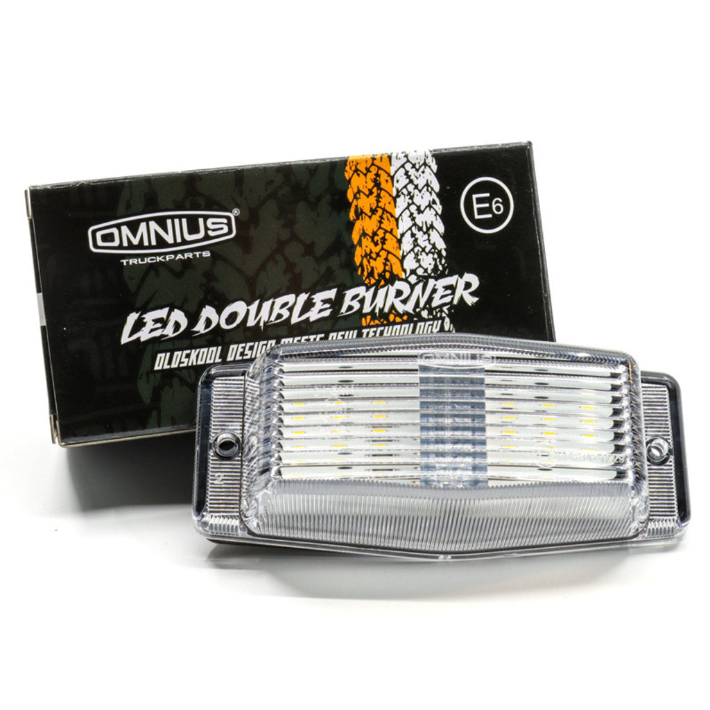 Omnius LED Double Burner - Amber/Clear Lens