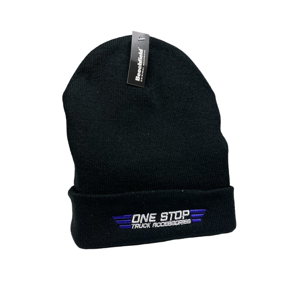 One Stop Truck Accessories One Stop Beanie - Black - One Stop Truck Accessories Ltd