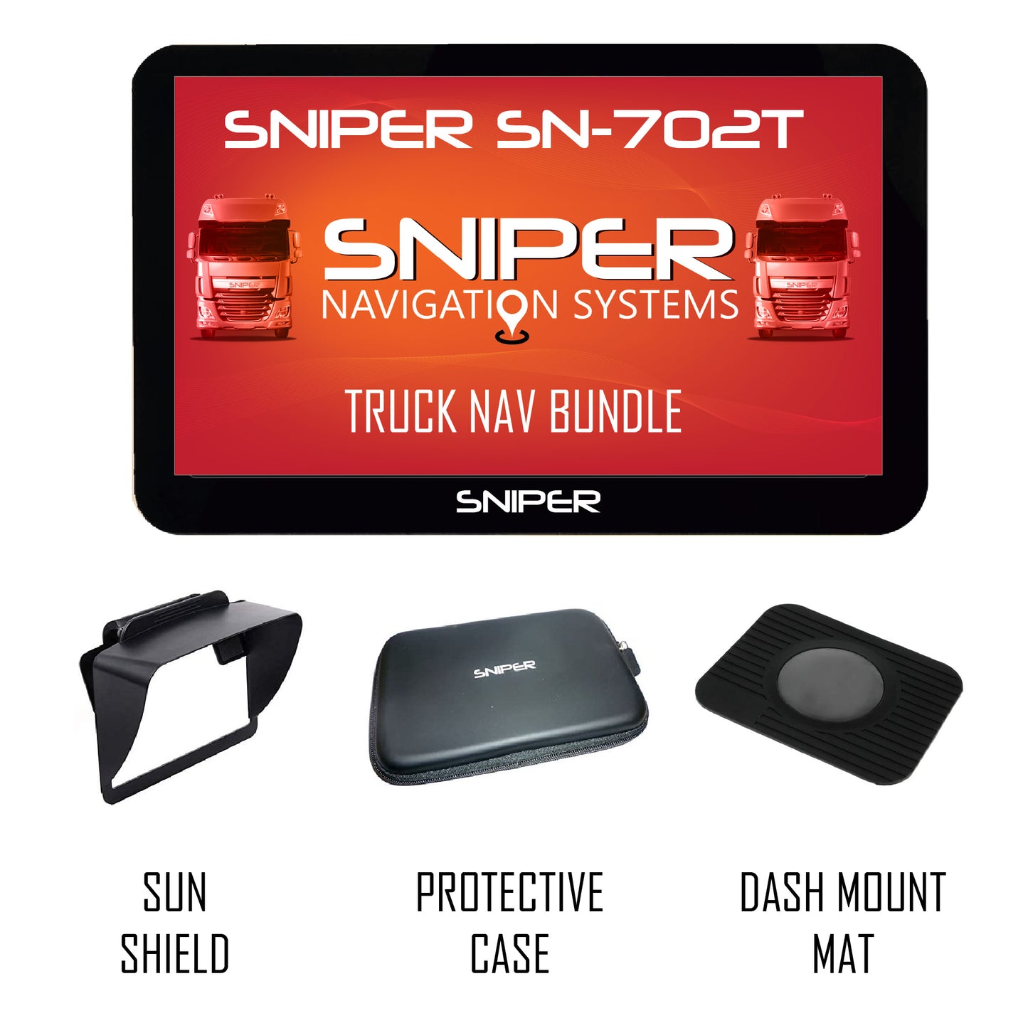 Sniper Sniper Truck Nav 7" Navigation System 12/24v - One Stop Truck Accessories Ltd